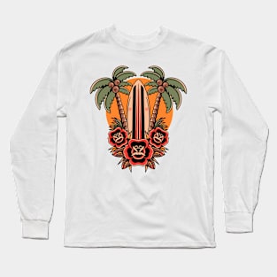 oldschool palm tattoo Long Sleeve T-Shirt